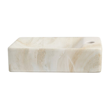 Felix 15 in. W x 8 in. D Modern Wall Mounted Rectangular Ceramic Mini Sink